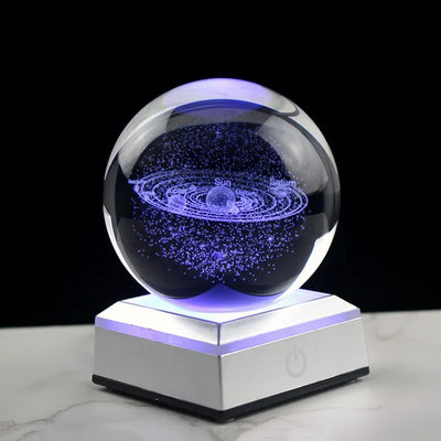 Solar System Crystal Ball-Free shipping