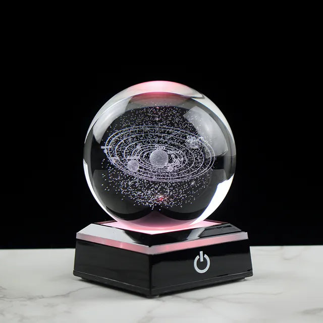 Solar System Crystal Ball-Free shipping